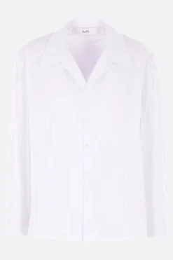 SÉFR Jagou shirt crinkled cotton blend