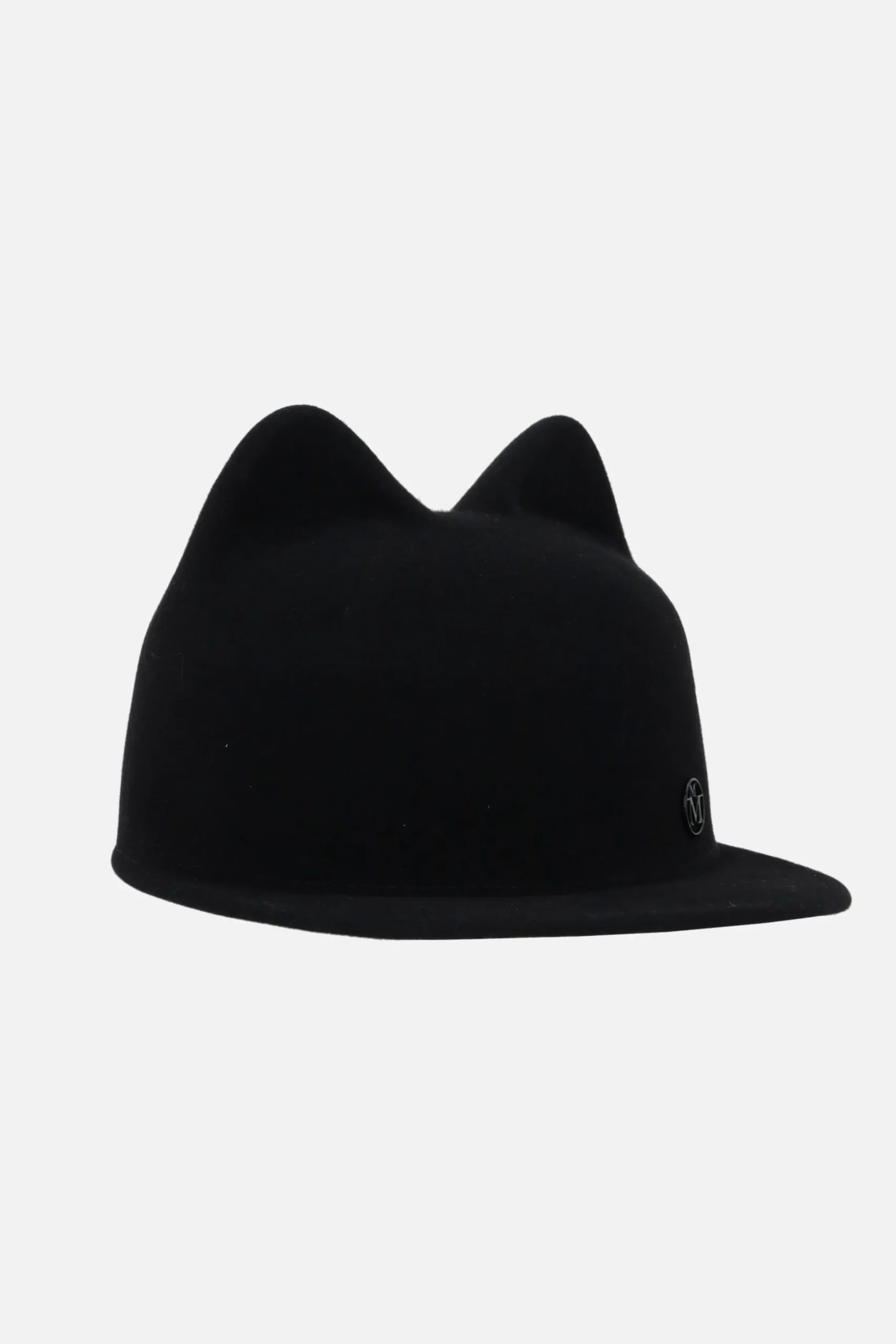 Women MAISON MICHEL Jamie cap in wool felt with cat ears
