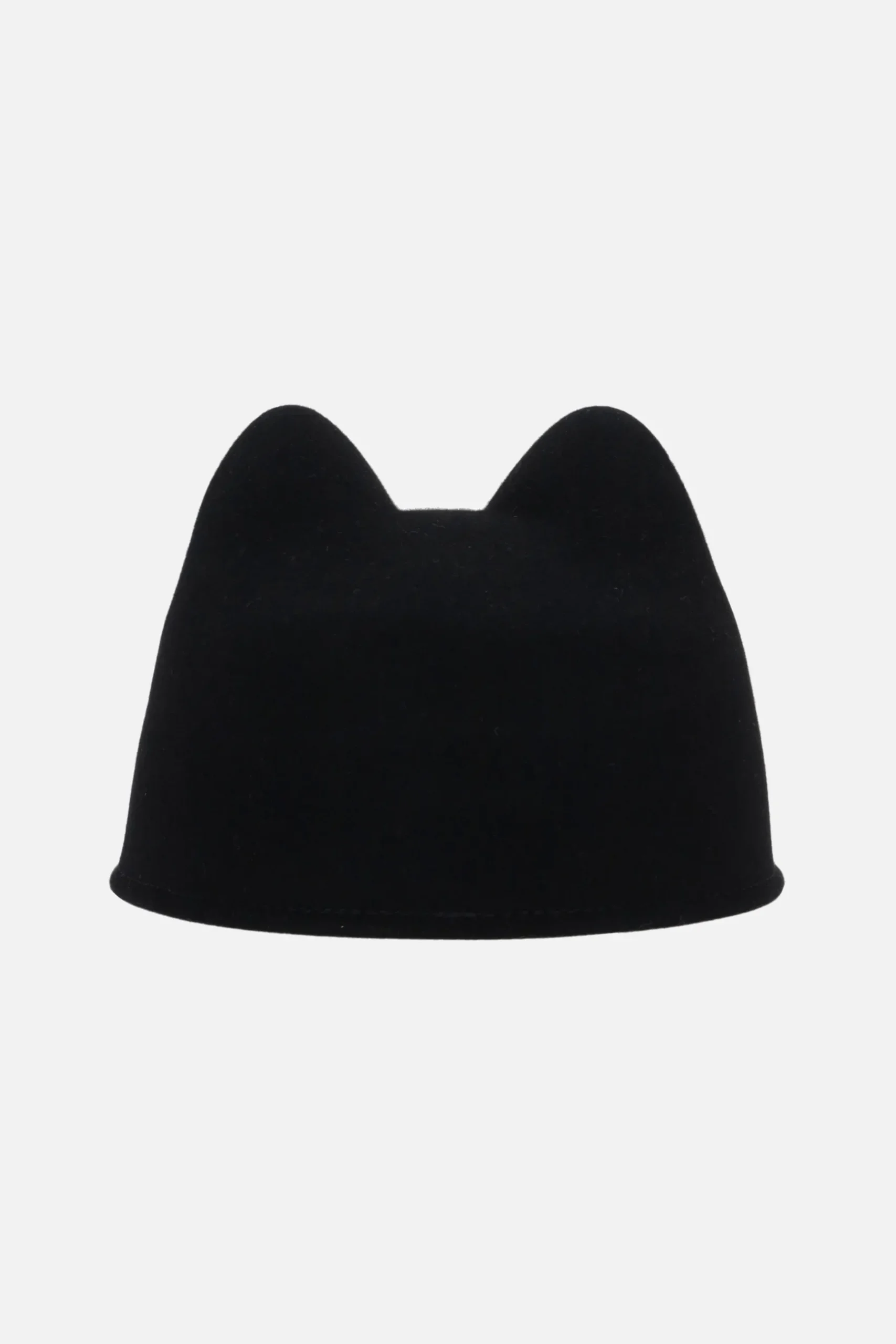 Women MAISON MICHEL Jamie cap in wool felt with cat ears
