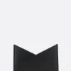 MM6 Japanese 6 card case in smooth leather