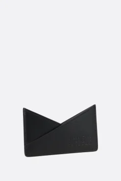 MM6 Japanese 6 card case in smooth leather