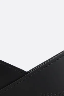 MM6 Japanese 6 card case in smooth leather