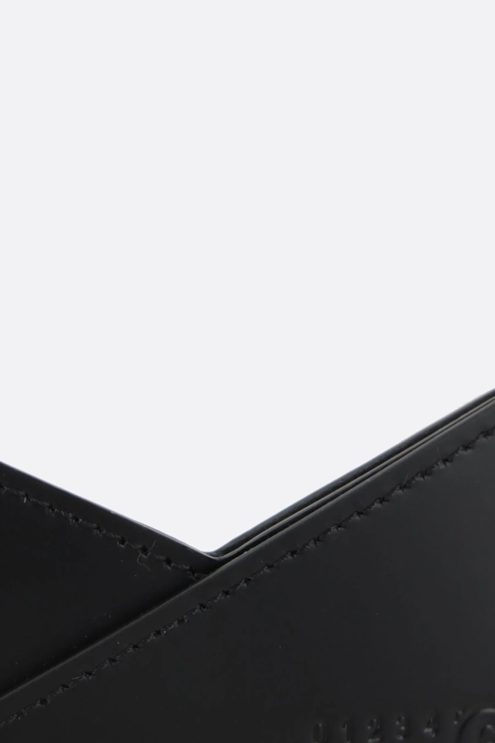 MM6 Japanese 6 card case in smooth leather