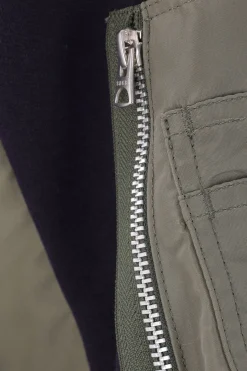 SACAI jersey and twill full-zip hoodie