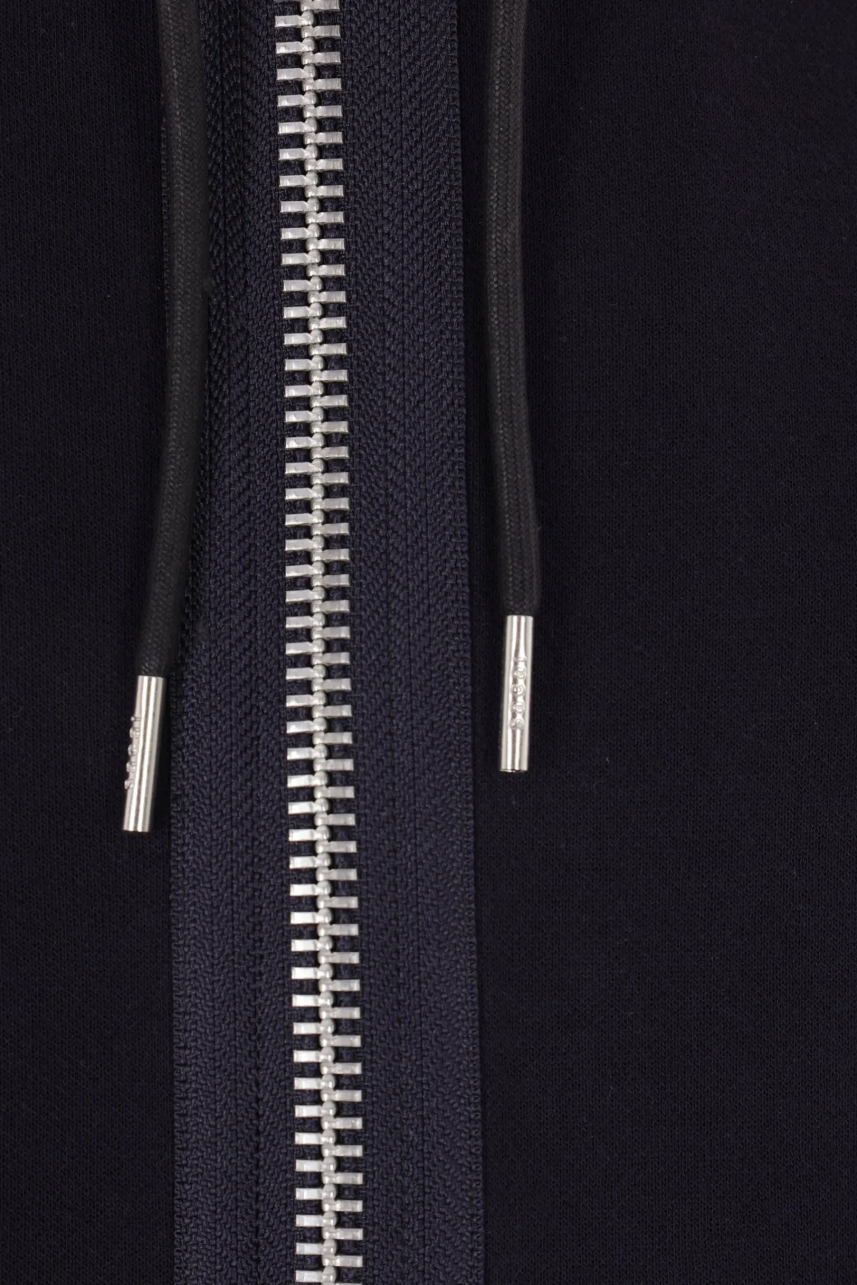 SACAI jersey and twill full-zip hoodie