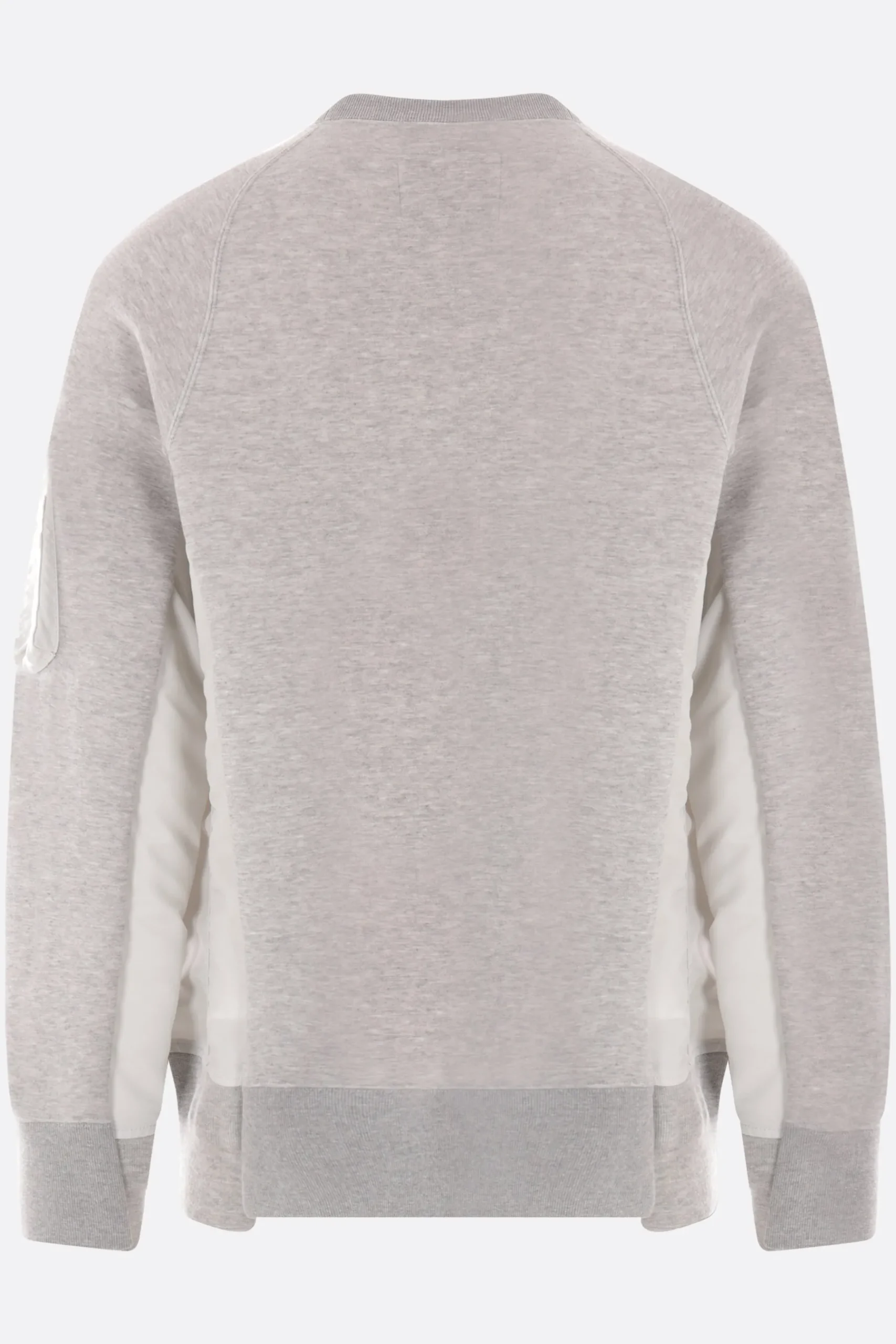 SACAI jersey and twill sweatshirt