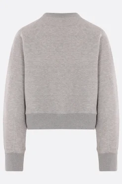 Women SACAI jersey cropped sweatshirt