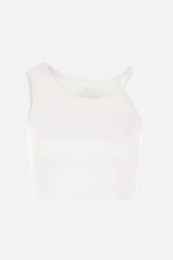 Women Y'S jersey cropped top