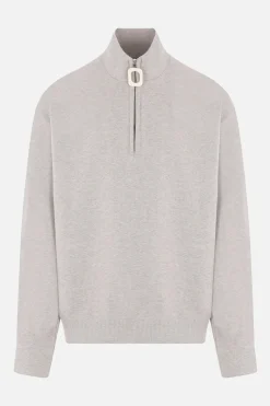 JW ANDERSON jersey half-zip sweatshirt