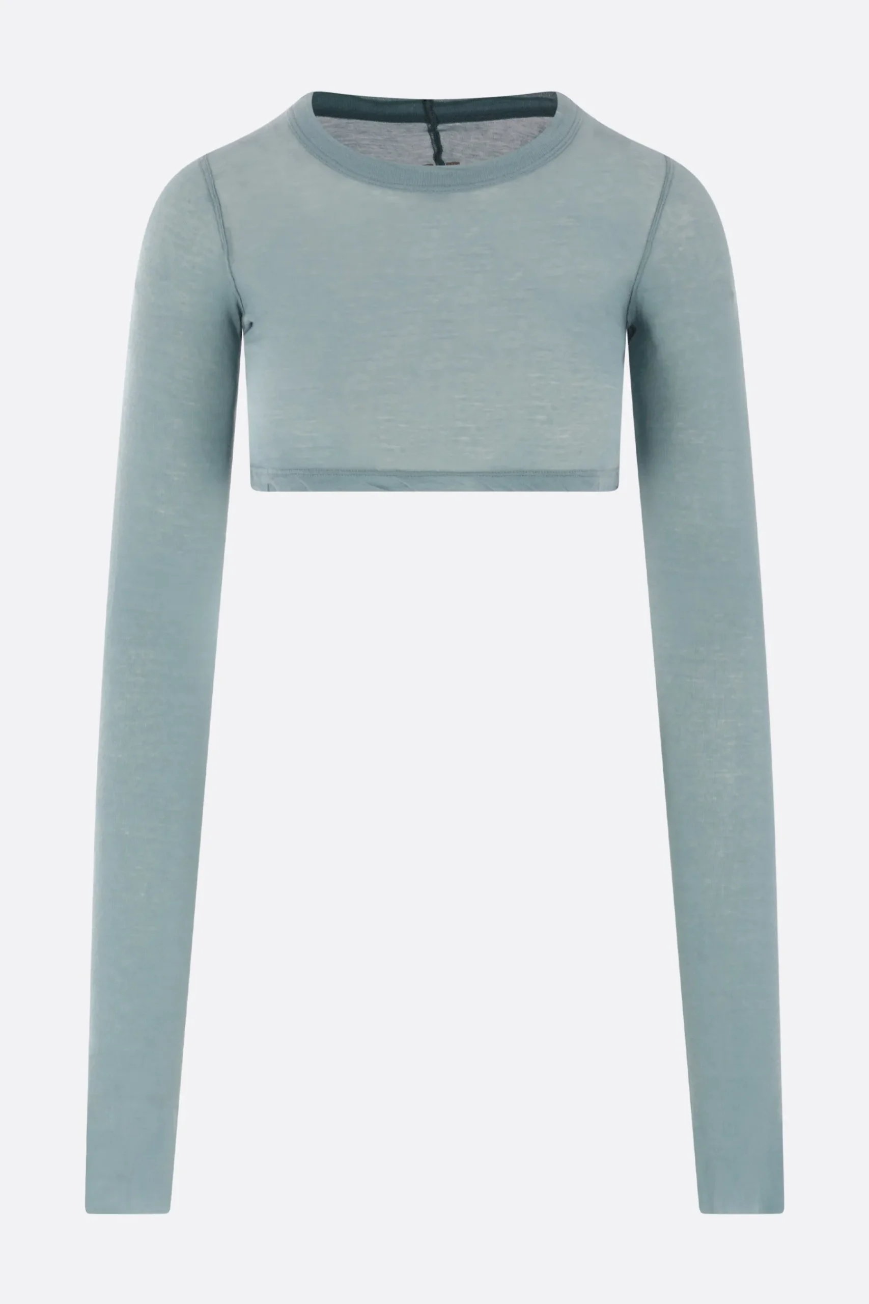 Women RICK OWENS jersey long-sleeve cropped top