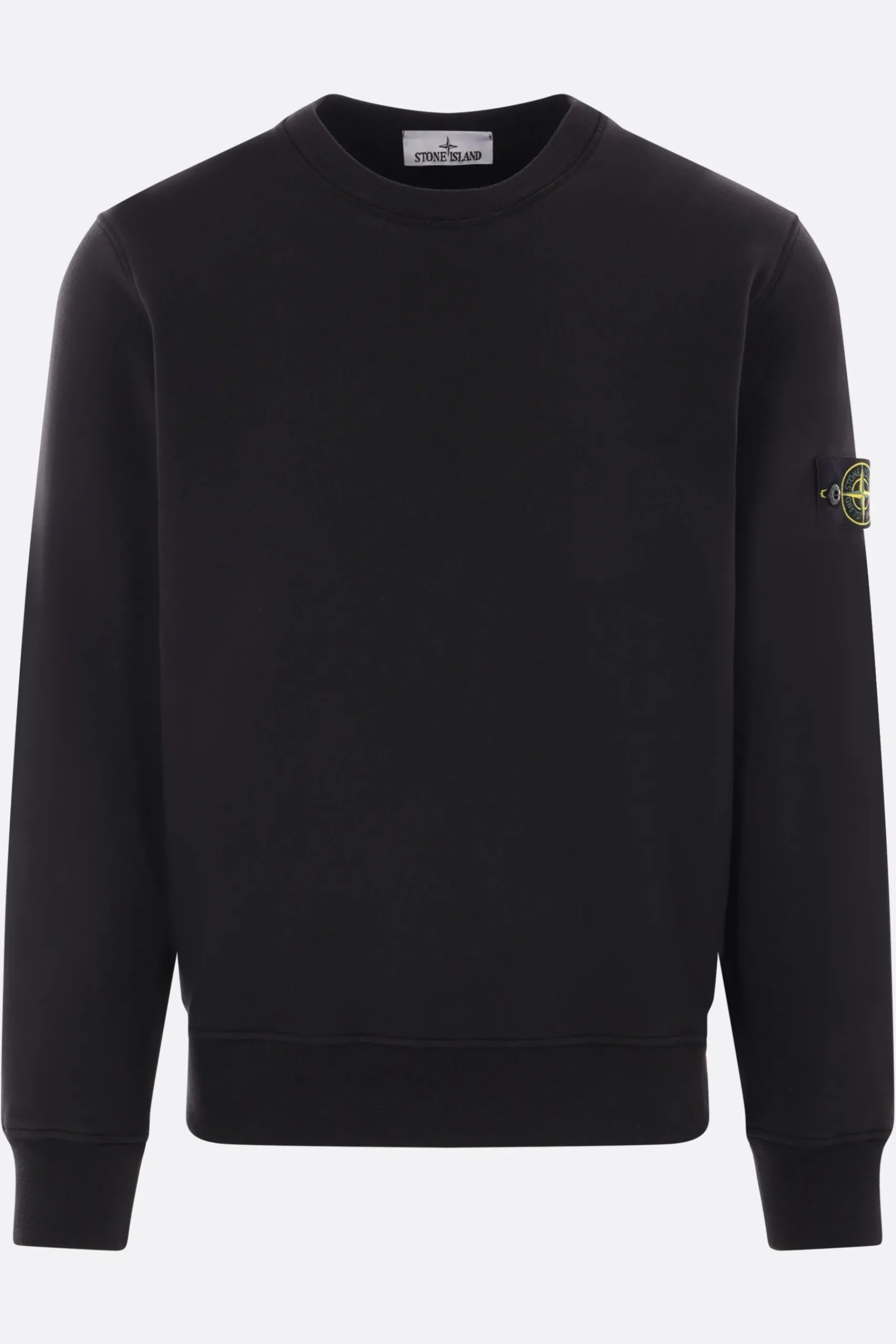 STONE ISLAND jersey sweatshirt with logo badge