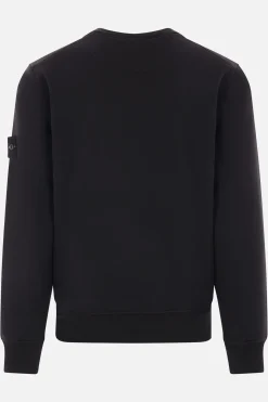 STONE ISLAND jersey sweatshirt with logo badge