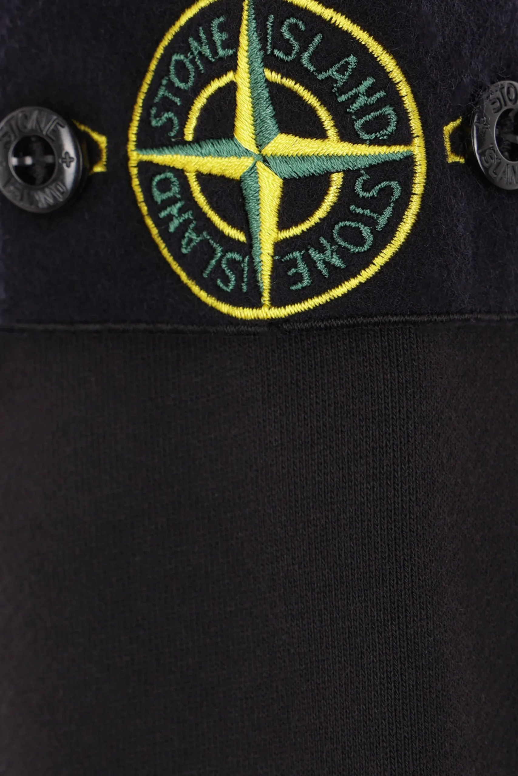 STONE ISLAND jersey sweatshirt with logo badge