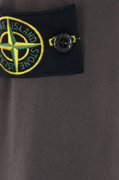 STONE ISLAND jersey sweatshirt with logo badge