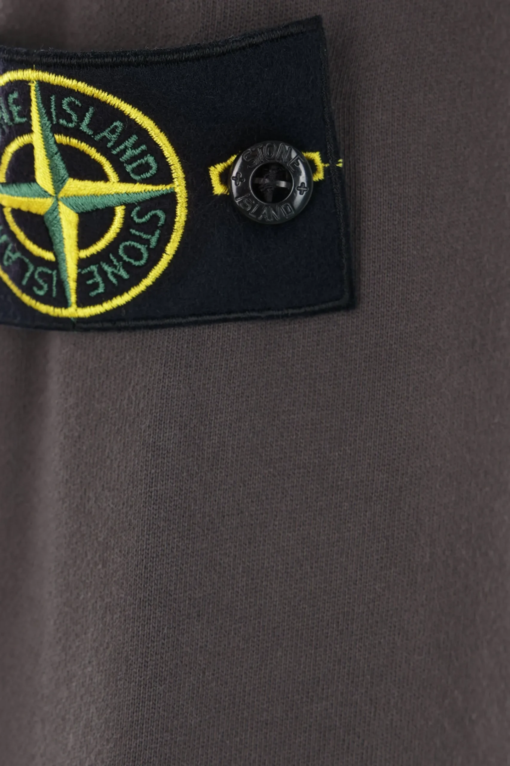 STONE ISLAND jersey sweatshirt with logo badge