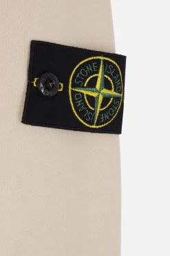 STONE ISLAND jersey sweatshirt with logo badge