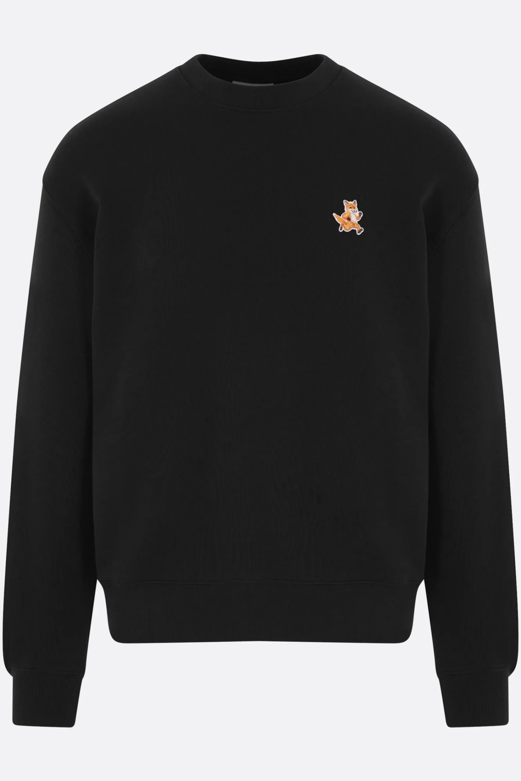 MAISON KITSUNÉ jersey sweatshirt with Speedy Fox logo patch