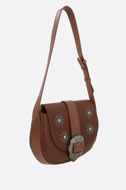 Women HTC LOS ANGELES Joan shoulder bag in vintage leather