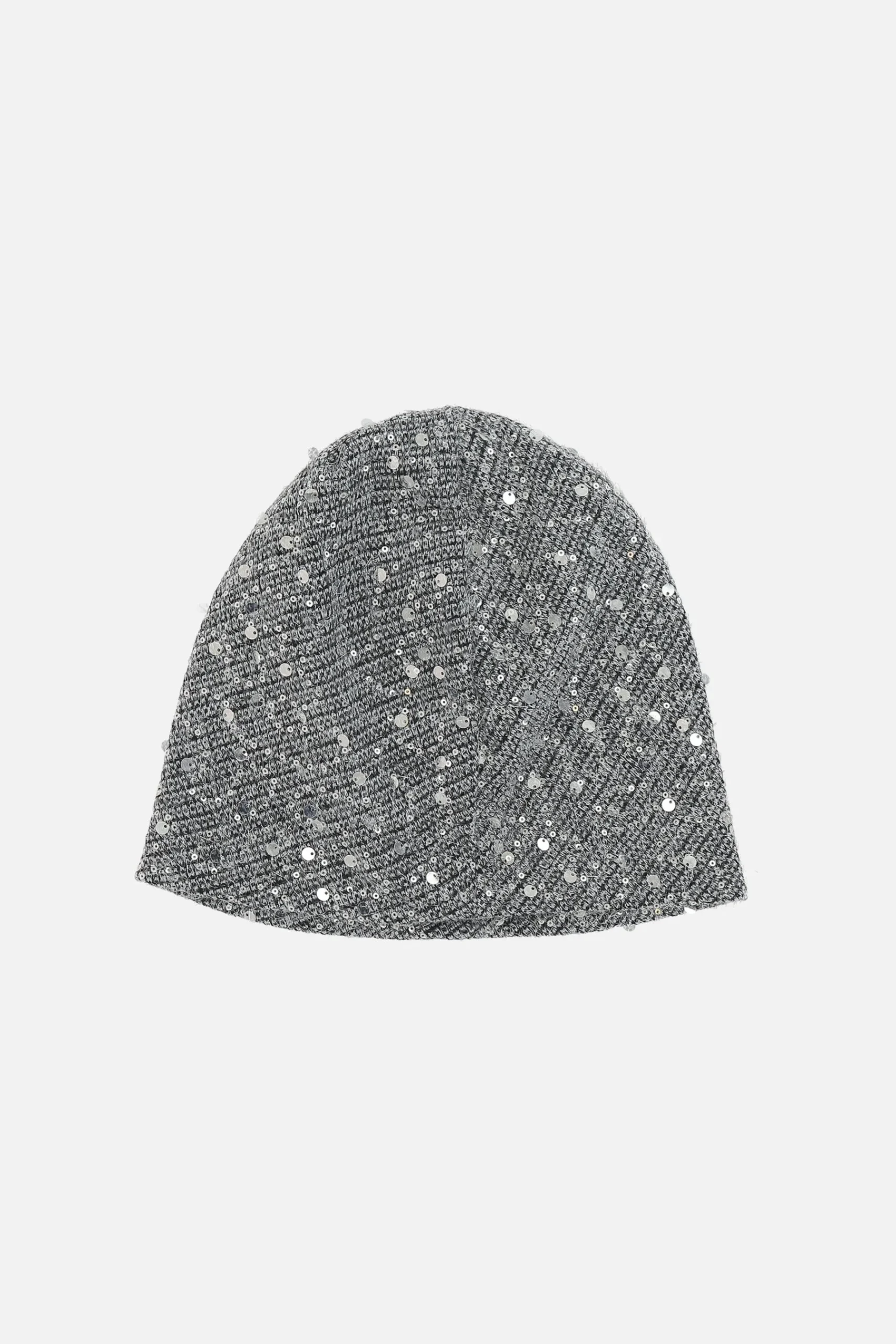 Women MAISON MICHEL Jude beanie in sequinned knit