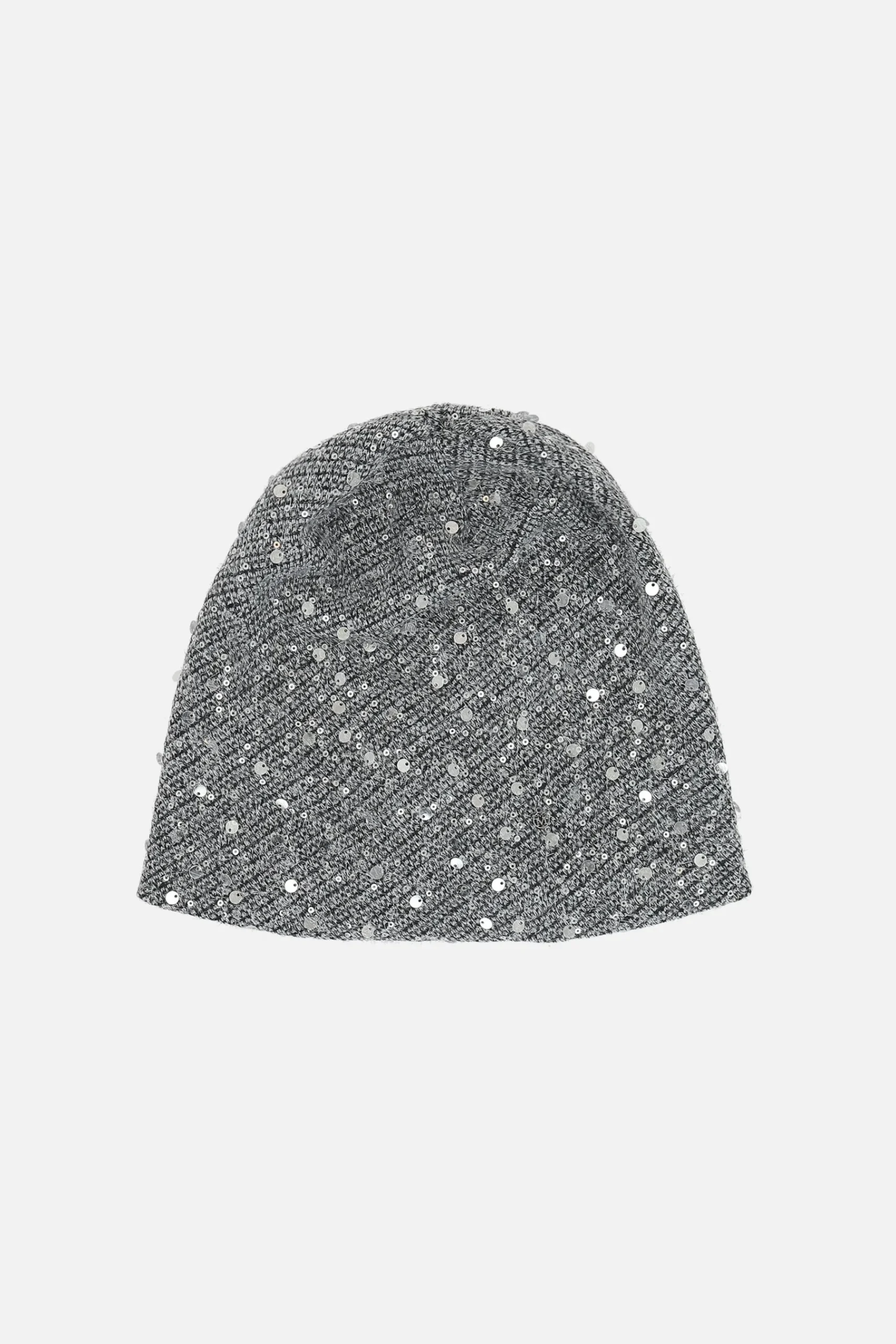 Women MAISON MICHEL Jude beanie in sequinned knit