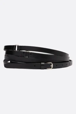 Women ANN DEMEULEMEESTER Kepa triple-wrap belt in smooth leather