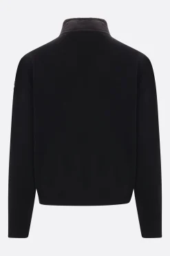 MONCLER knit and down-filled nylon cardigan