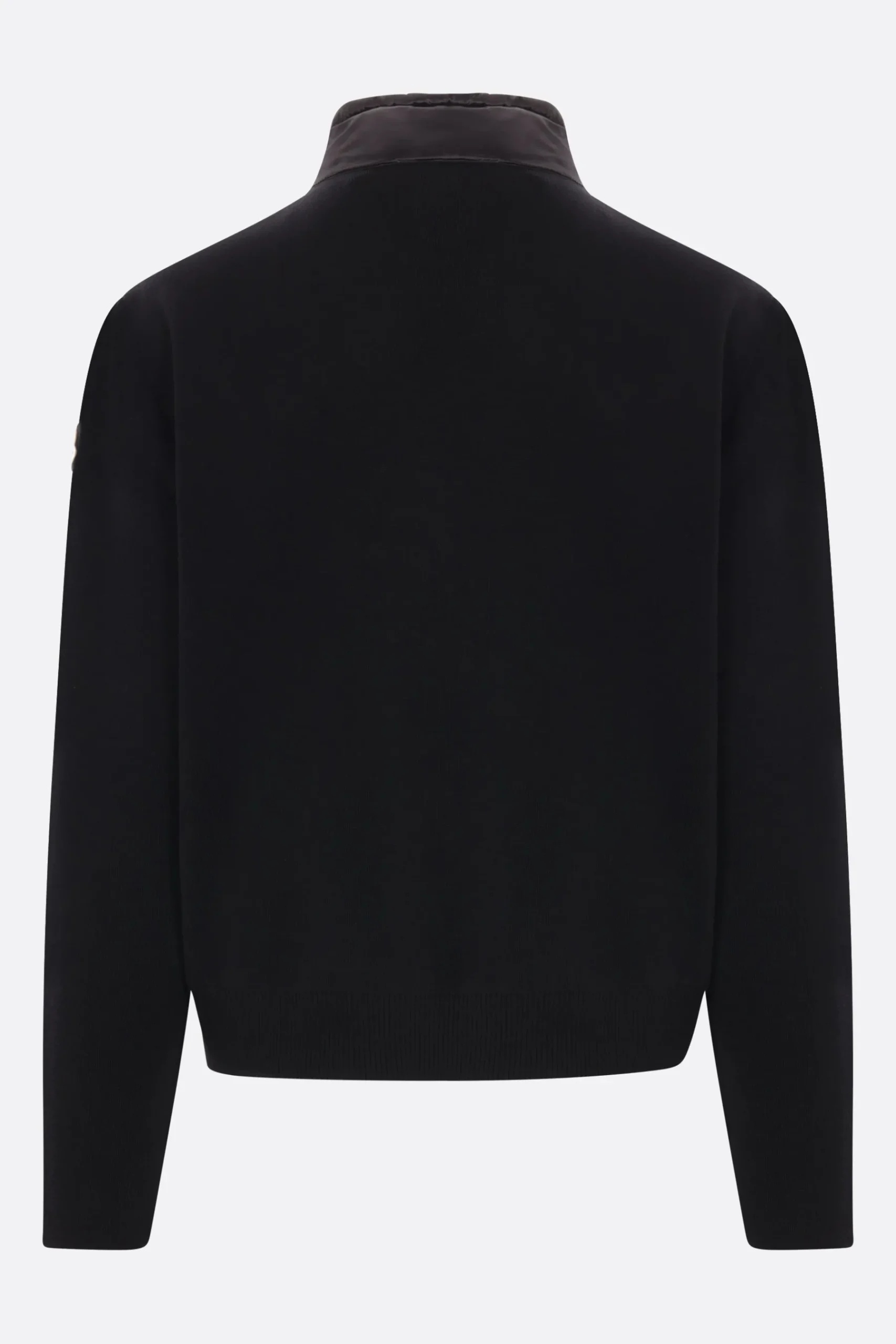 MONCLER knit and down-filled nylon cardigan