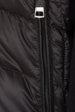MONCLER knit and down-filled nylon cardigan
