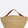 Women INES BRESSAND large Gousse handbag in natural fiber