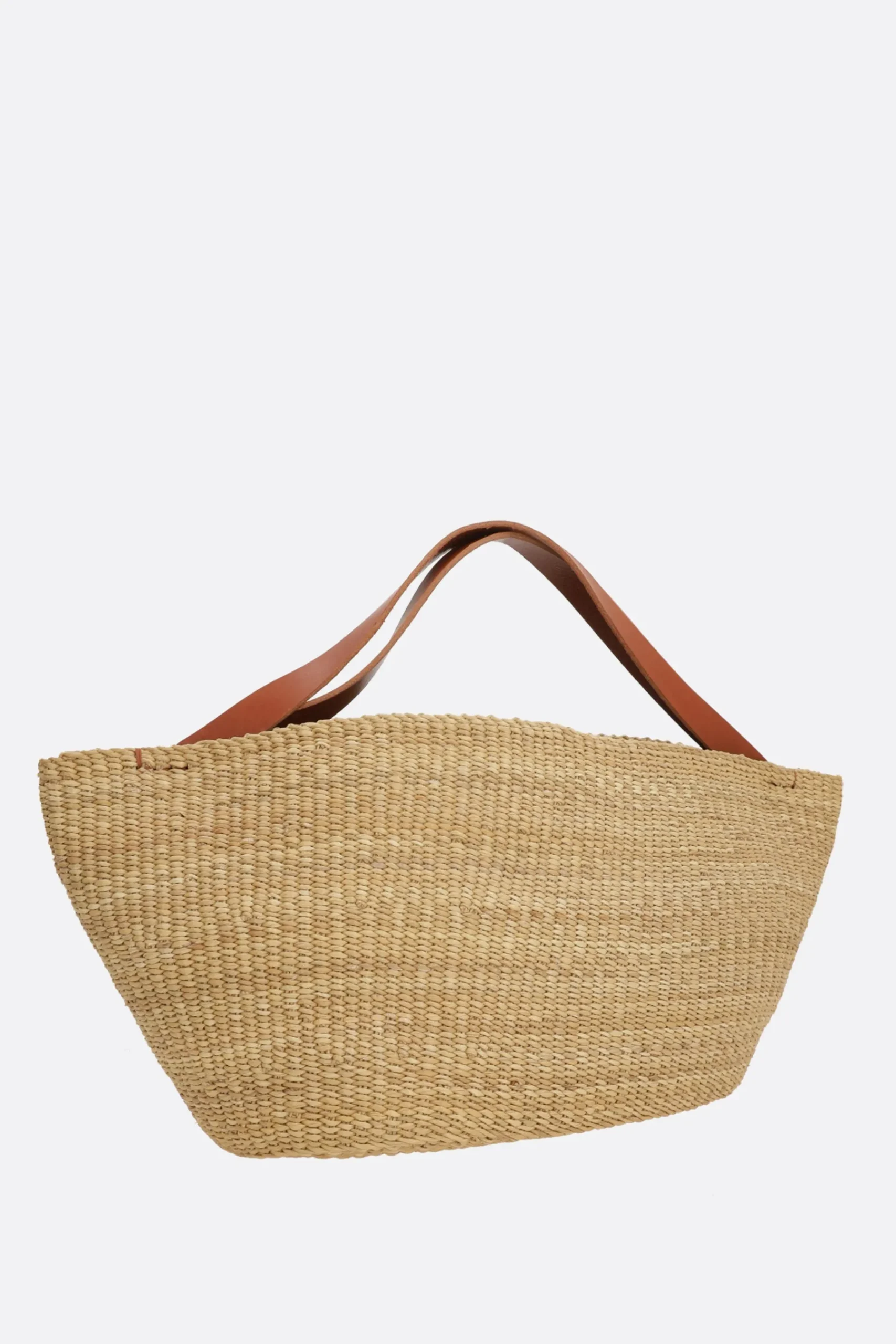 Women INES BRESSAND large Gousse handbag in natural fiber