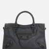 Women BALENCIAGA Le City small tote bag in Arena Storico leather