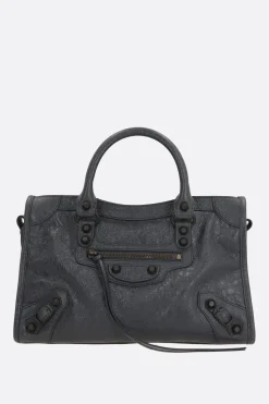 Women BALENCIAGA Le City small tote bag in Arena Storico leather