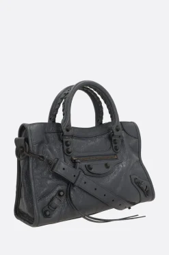 Women BALENCIAGA Le City small tote bag in Arena Storico leather