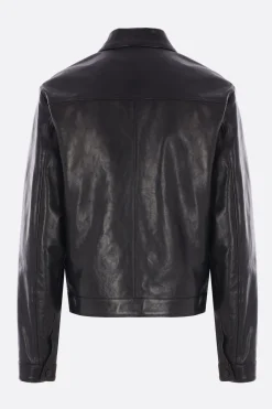 JIL SANDER leather jacket with studs