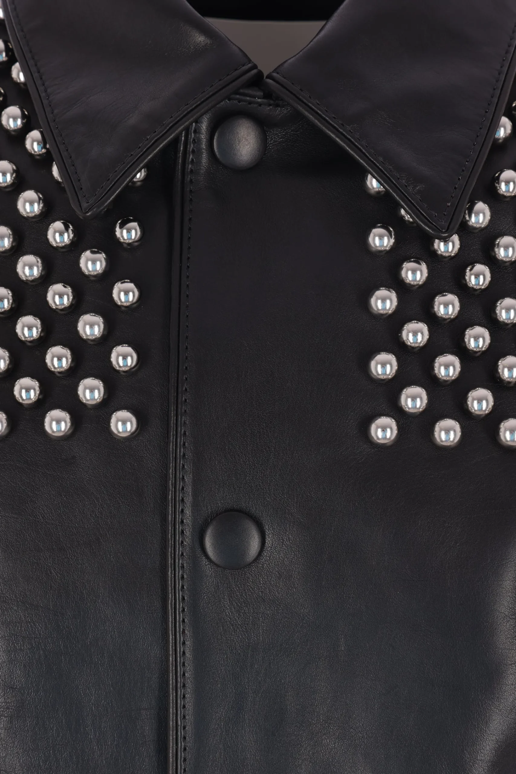 JIL SANDER leather jacket with studs
