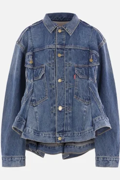 Women LEVI'S X SACAI unstructured denim jacket