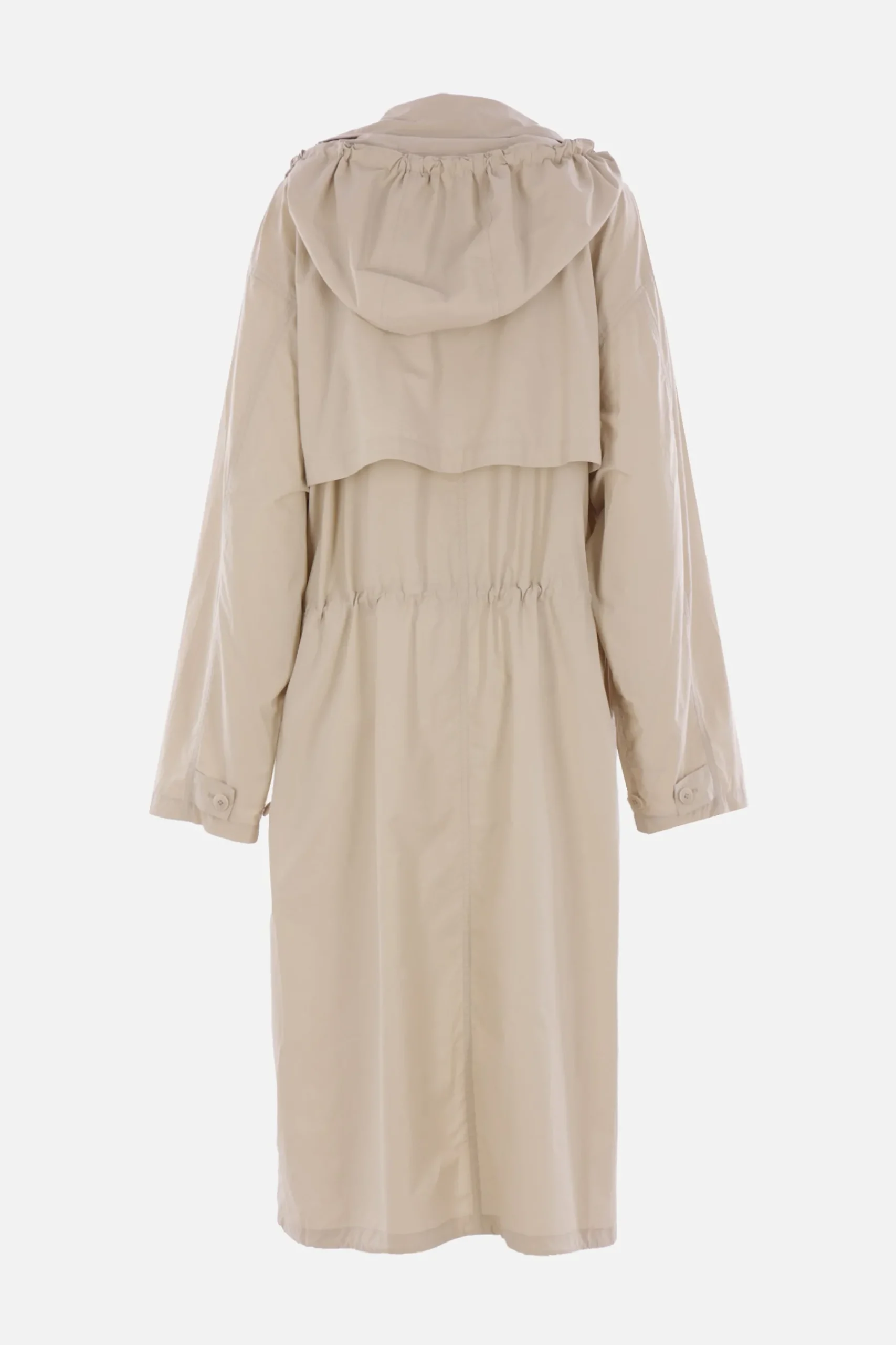 Women LEMAIRE light hooded trench coat in cotton
