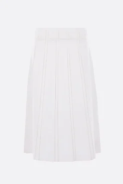 Women JIL SANDER linen pleated skirt