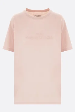 Women MAISON MARGIELA logo embroidered cotton t-shirt