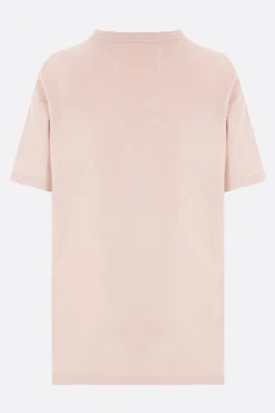Women MAISON MARGIELA logo embroidered cotton t-shirt