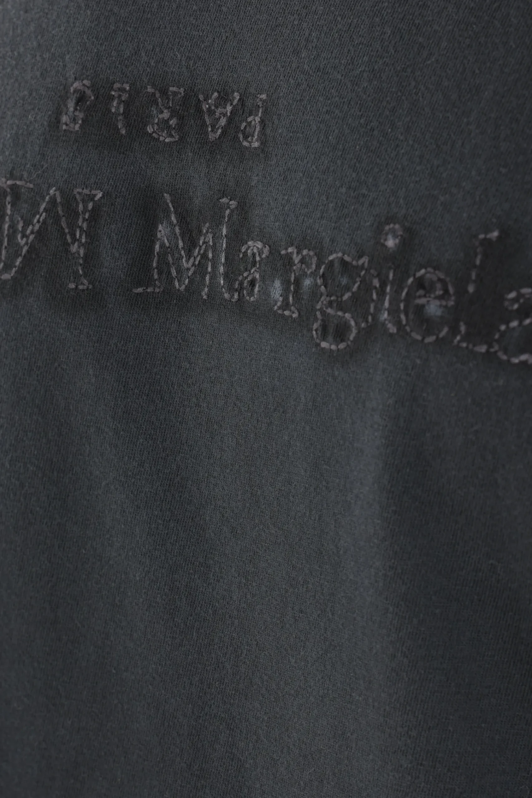Women MAISON MARGIELA logo embroidered cotton t-shirt