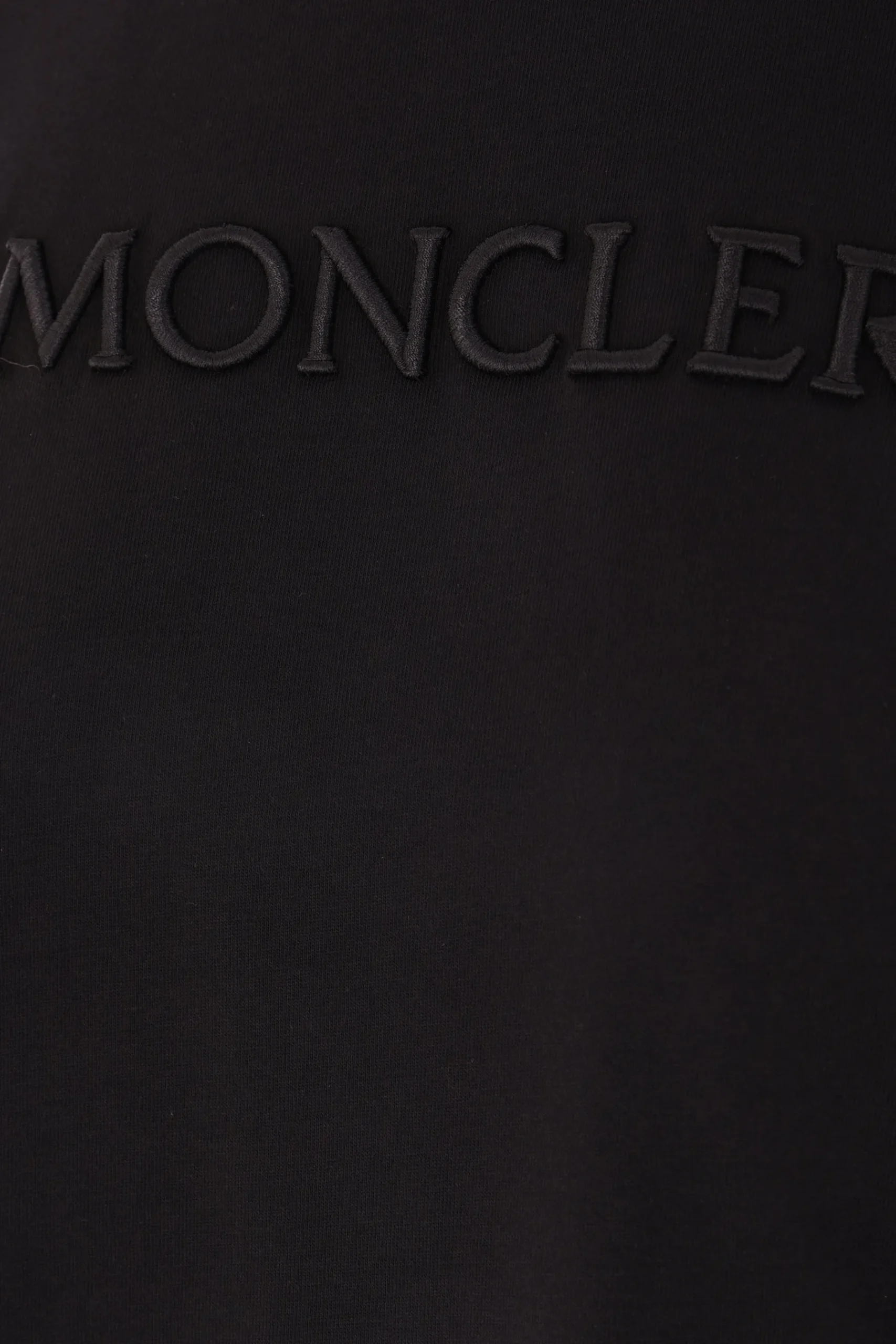 Women MONCLER logo embroidered cotton t-shirt