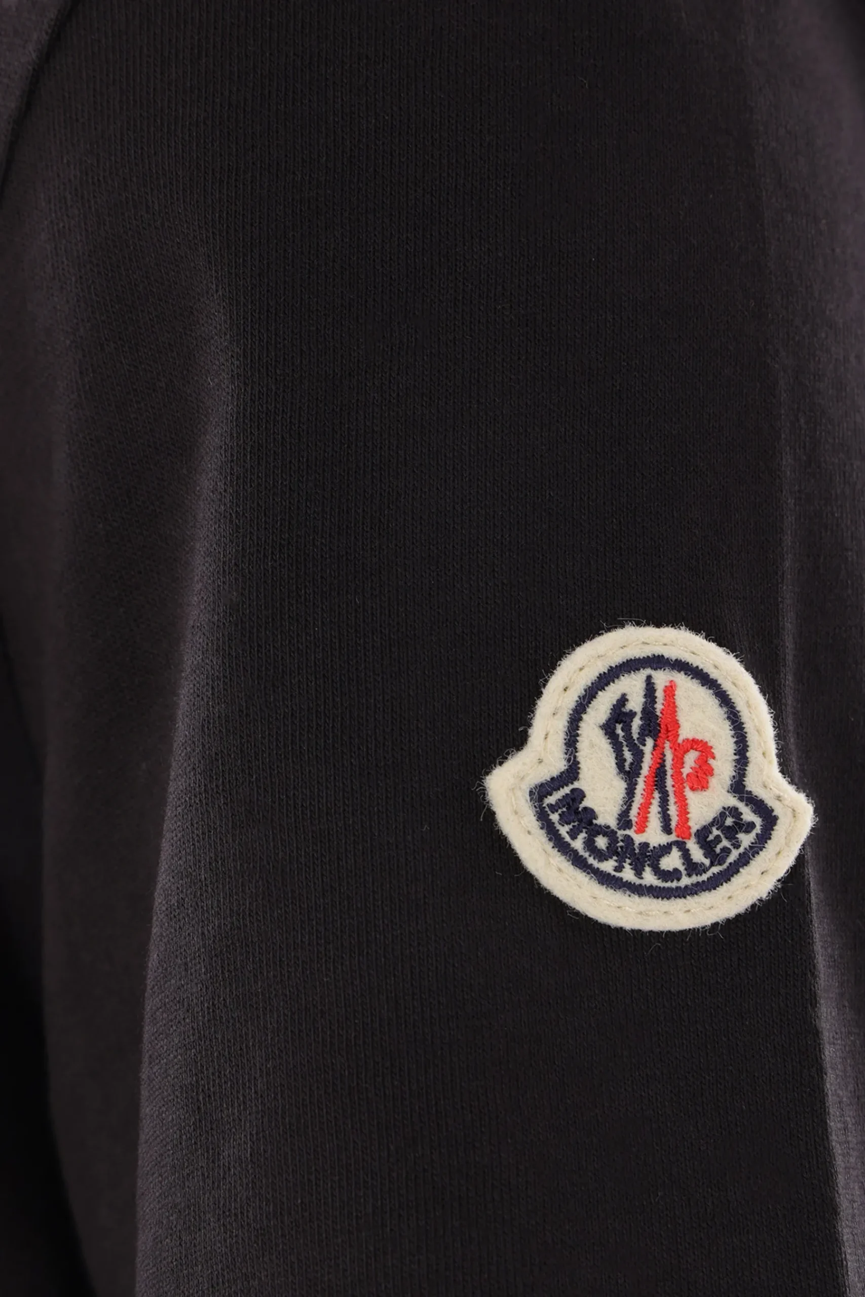 Women MONCLER logo embroidered cotton t-shirt