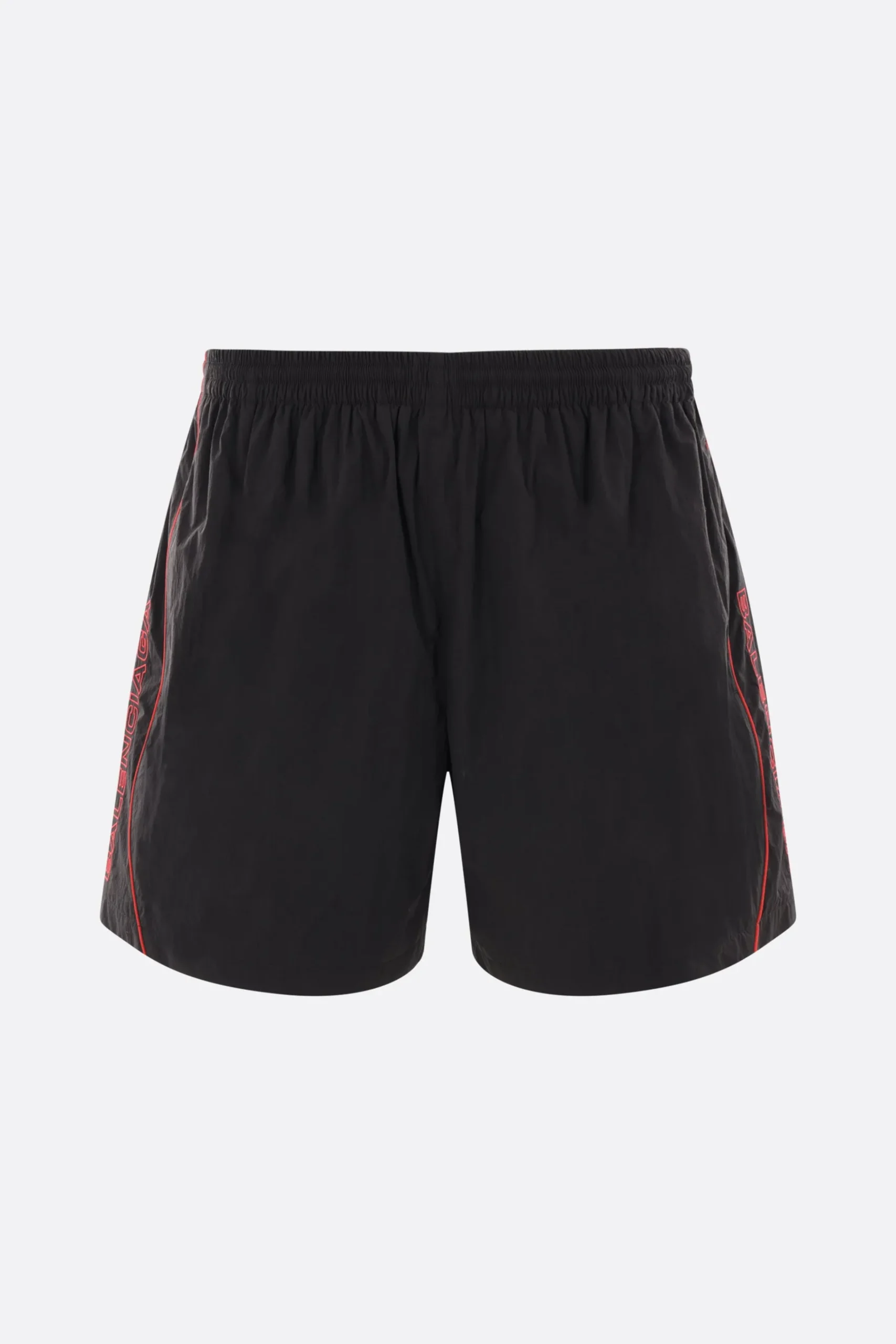BALENCIAGA logo embroidered nylon track shorts