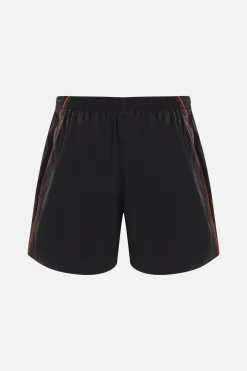 BALENCIAGA logo embroidered nylon track shorts