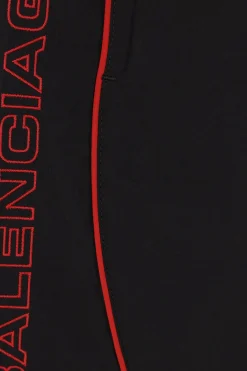 BALENCIAGA logo embroidered nylon track shorts
