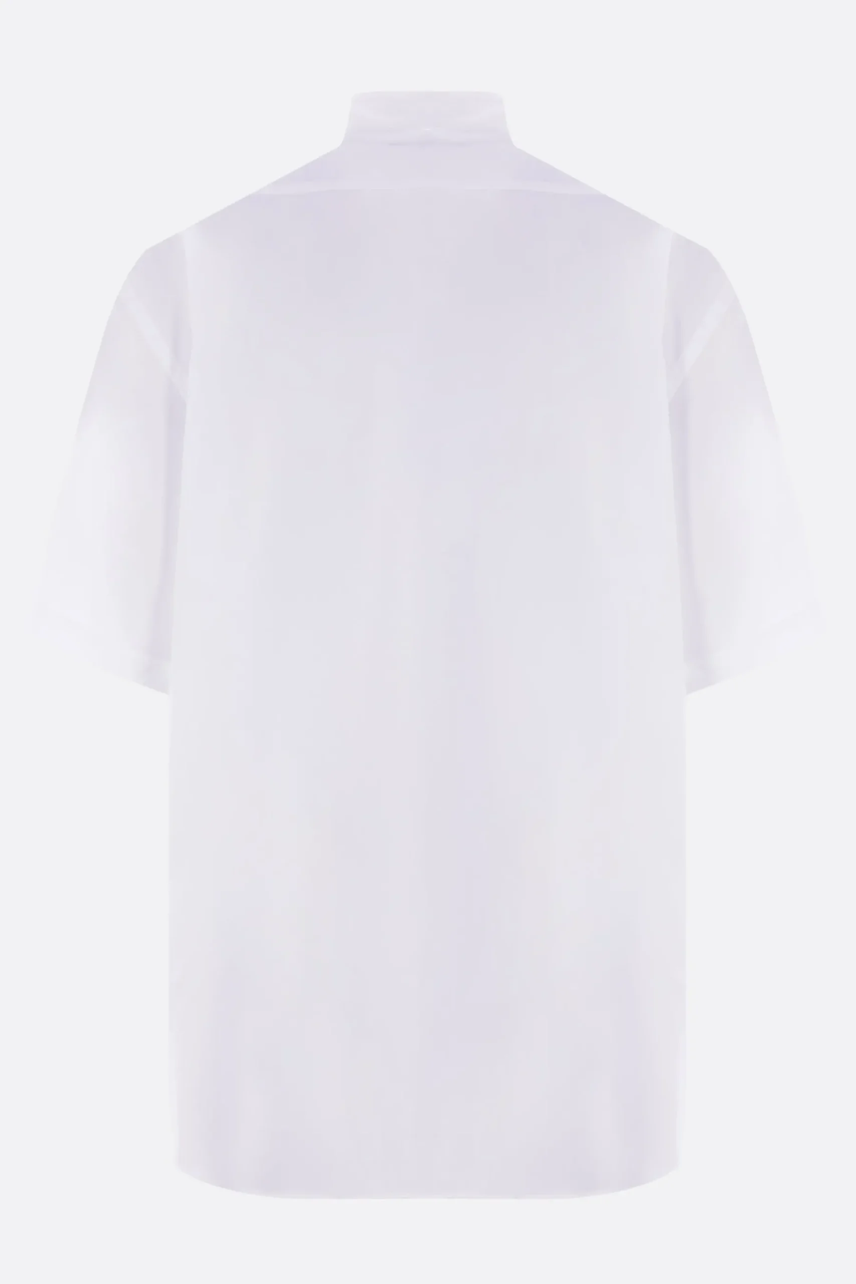 COMME DES GARÇONS HOMME logo embroidered poplin short-sleeve shirt
