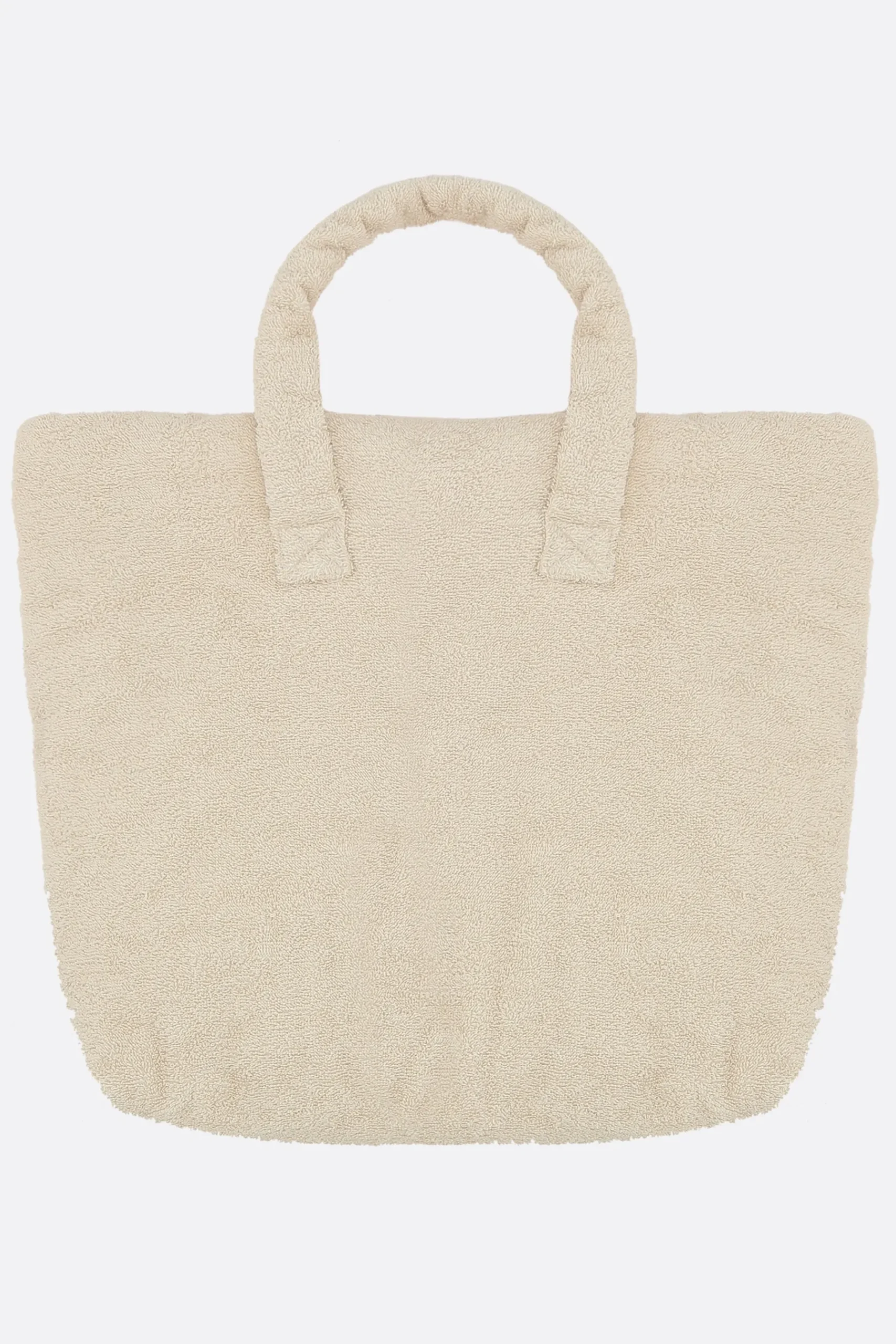 Women 10 CORSO COMO logo embroidered terry cloth tote bag