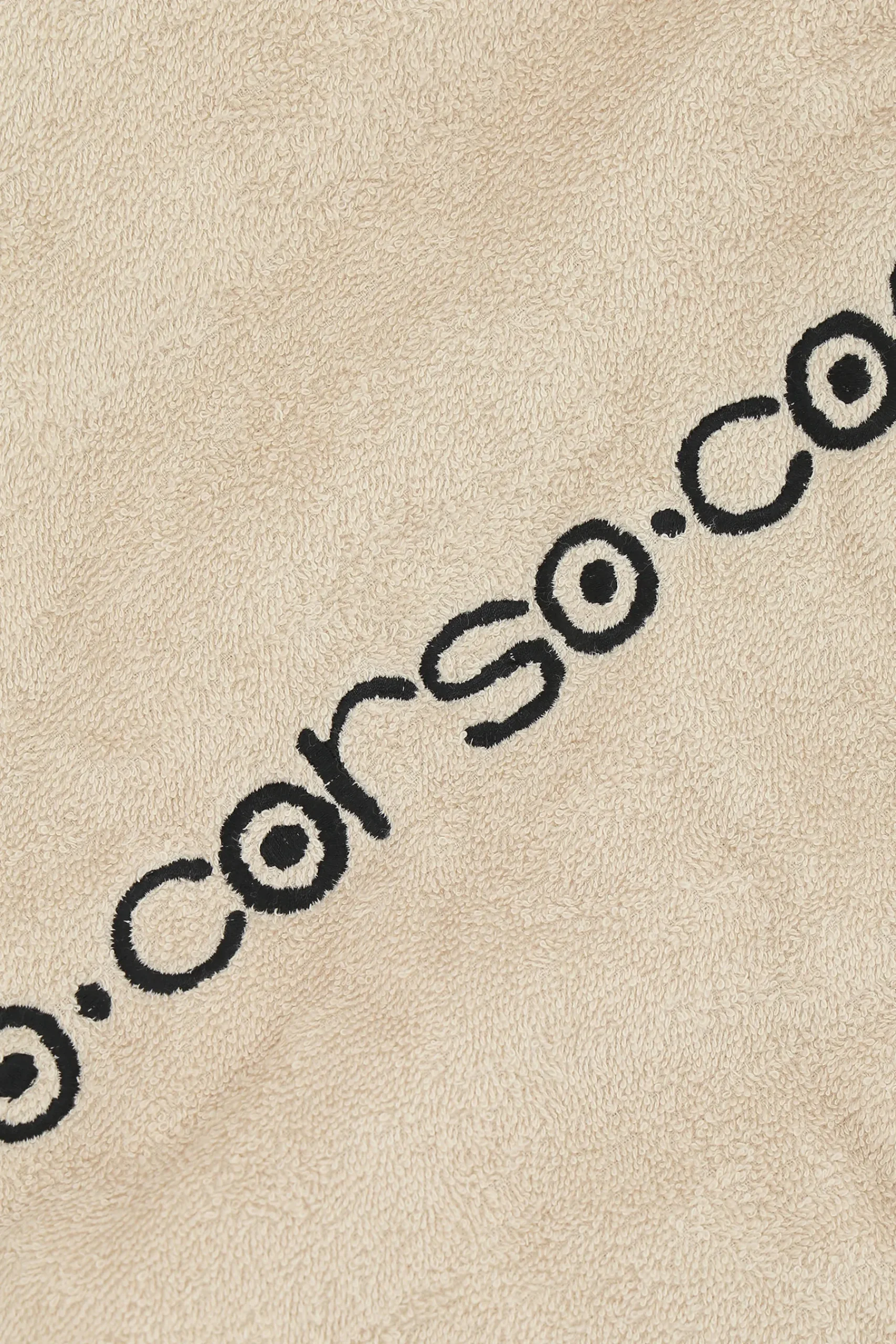 Women 10 CORSO COMO logo embroidered terry cloth tote bag