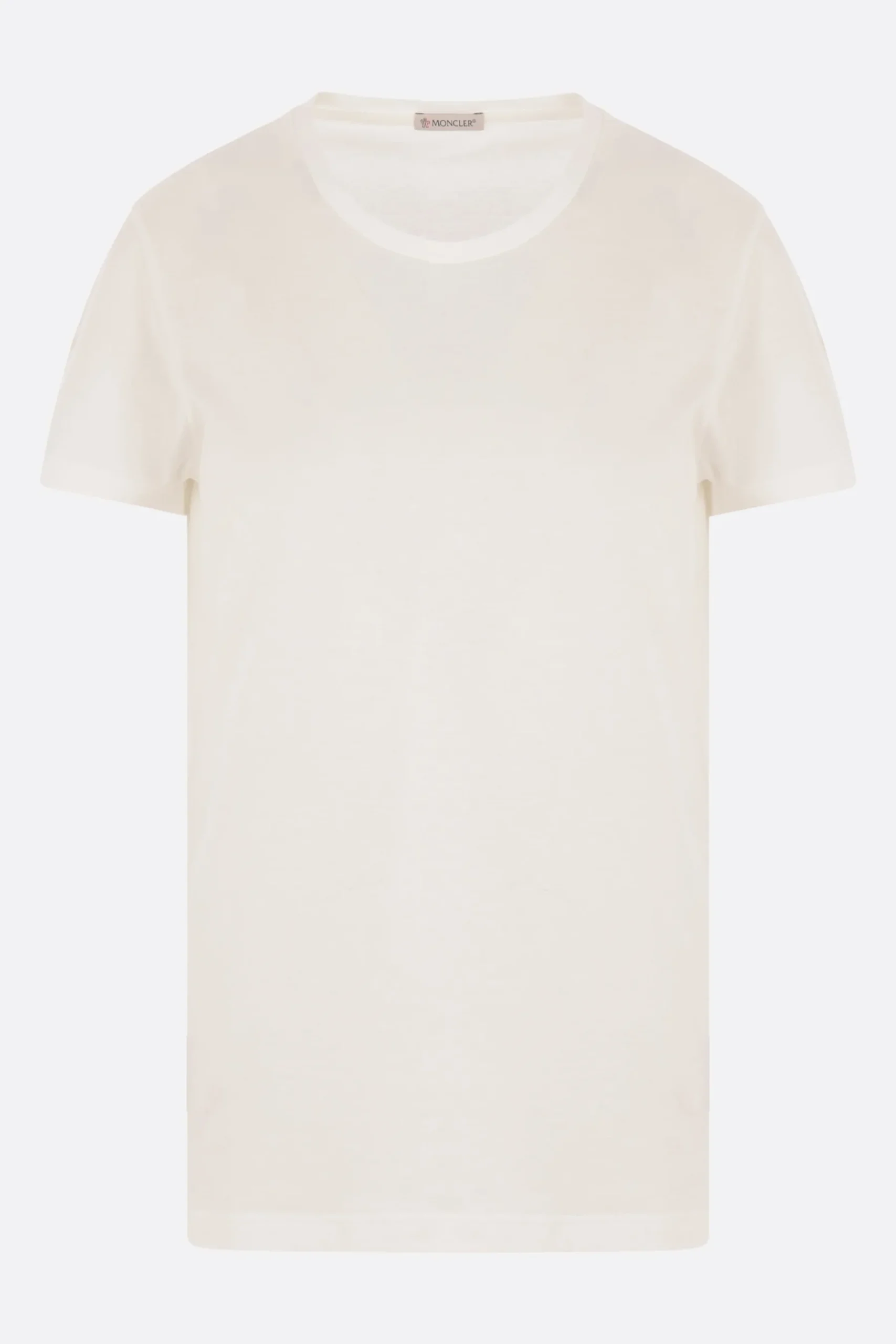 Women MONCLER logo patch cotton t-shirt